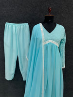 Load image into Gallery viewer, SAMANDAR KI LAHERE ( 3 PIS ) - Premium Anarkali from shoppers trend - Just Rs. 899! Shop now at shoppers trend