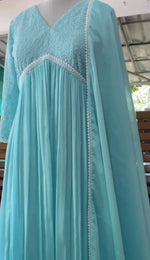 Load image into Gallery viewer, SAMANDAR KI LAHERE ( 3 PIS ) - Premium Anarkali from shoppers trend - Just Rs. 899! Shop now at shoppers trend