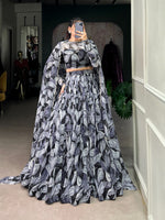 Load image into Gallery viewer, Enna Tabby Silk Dhavani Set | Half-Saree | Shoppers Trend