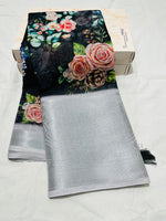 Load image into Gallery viewer, Aarini Linen Cotton Saree | Shoppers Trend