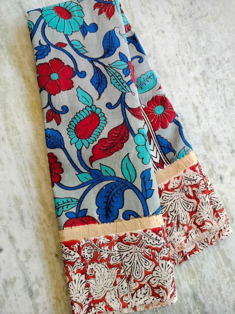 Royal Blue Kalamkari Nellore Silk Saree , Navy Blue Silk Saree with Jari Border , Elegant Sky Blue Traditional Silk Saree , Handcrafted Kalamkari Blue Saree for Women
Deep Blue Nellore Silk Saree for Party Wear .