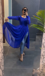 Load image into Gallery viewer, MASAKALI NYRA BLUE KURTI SHOPERRS TREND 399 - Premium KURTI from shoppers trend - Just Rs. 399! Shop now at shoppers trend
