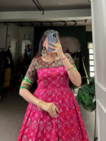 Load image into Gallery viewer, Pooja Jacquard Silk Gown | Shoppers Trend