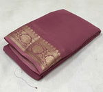 Load image into Gallery viewer, Dark Pink viscose silk sarees with price and online shopping price under 1000 . this fabric most famous and best product this Fabric smooth and softness .