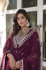 Load image into Gallery viewer, Maya Faux Blooming Georgette Anarkali | Shoppers Trend