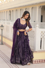 Load image into Gallery viewer, Falguni Faux Blooming With Heavy Sequins Half Sarees | Shoppers Trend