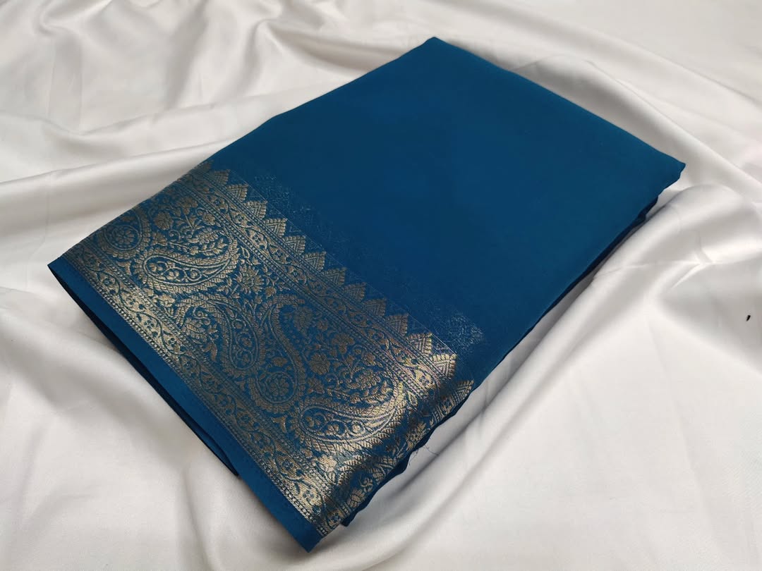 Dark Sky Pure Viscose Silk Saree In For Weddings An Best Popular Product In Pure Viscose Silk Saree price Under 999 .