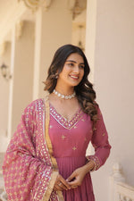 Load image into Gallery viewer, Laxmi Faux Georgette Gajri Anarkali Set