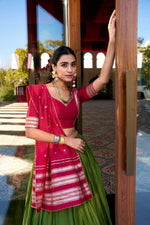 Load image into Gallery viewer, Dhruvi Pure Chanderi Dhavani / Langa Davani / Half Sarees | Shoppers Trend