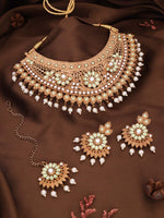 Load image into Gallery viewer, Anaya Gold Finish Jewelry Set – Elegant Necklace and Earrings | Shoppers Trend