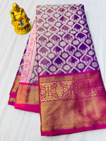 Load image into Gallery viewer, Sara Kanchipuram Handloom Tissue Weaving Silk Saree | Shoppers Trend