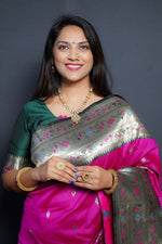 Load image into Gallery viewer, Aditi Pure Soft Silk Saree | Shoppers Trend