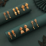 Load image into Gallery viewer, Vihana Gold Finish Earnings | Shoppers Trend
