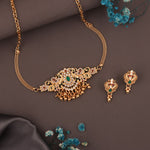 Load image into Gallery viewer, Asha Gold Plated Necklace Set With Ring | Shoppers Trend