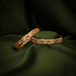 Load image into Gallery viewer, Aarvi Gold finish Bangles | Shoppers Trend