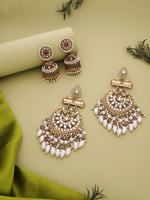Load image into Gallery viewer, Aadvika Stones Cluster Jhumka Earrings | Shoppers Trend