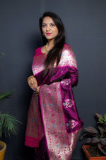 Load image into Gallery viewer, Aditi Pure Soft Silk Saree | Shoppers Trend