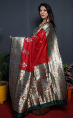 Load image into Gallery viewer, Aditi Pure Soft Silk Saree | Shoppers Trend