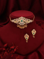 Load image into Gallery viewer, Asha Gold Plated Necklace Set With Ring | Shoppers Trend