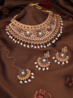 Load image into Gallery viewer, Anaya Gold Finish Jewelry Set – Elegant Necklace and Earrings | Shoppers Trend