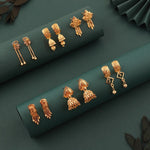 Load image into Gallery viewer, Vihana Gold Finish Earnings | Shoppers Trend