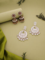 Load image into Gallery viewer, Aadvika Stones Cluster Jhumka Earrings | Shoppers Trend