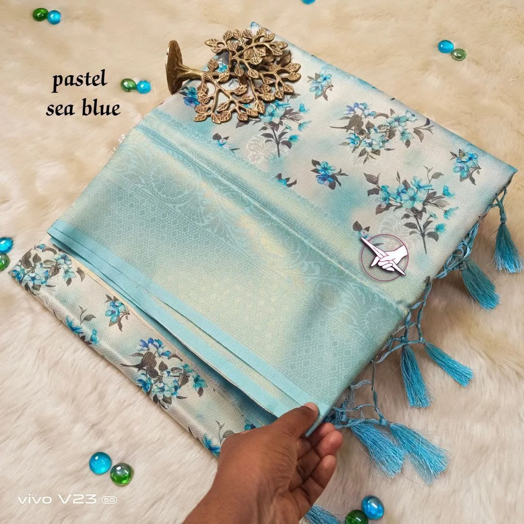 Light Blue Soft Silk Sarees with price and soft silk saree online shopping price 1500 . this fabric rich and Softy silk and border Gold Zari weaving and Soft Silk sarees price under 1500 . Traditional Look For 2024-25 , 2025-26  .