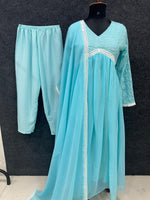 Load image into Gallery viewer, SAMANDAR KI LAHERE ( 3 PIS ) - Premium Anarkali from shoppers trend - Just Rs. 899! Shop now at shoppers trend