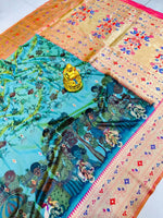 Load image into Gallery viewer, Nishali Soft Silk Saree | Shoppers Trend