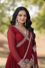 Load image into Gallery viewer, Hardika Faux Blooming Anarkali | Shoppers Trend