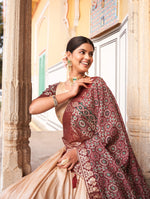 Load image into Gallery viewer, Bahula Tussar Silk Dhavani / Langa Davani / Half Sarees | Shoppers Trend