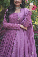 Load image into Gallery viewer, Aayushi Faux Georgette Anarkali | Shoppers Trend
