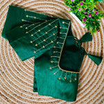 Load image into Gallery viewer, Bhumi Resham Silk Stitched Blouse | Shoppers Trend