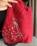 Load image into Gallery viewer, Heena Elzara Silk Stitched Blouse | Shoppers Trend