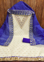 Load image into Gallery viewer, Ravina Chanderi Booti Dress Material | Shoppers Trend