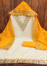 Load image into Gallery viewer, Ravina Chanderi Booti Dress Material | Shoppers Trend