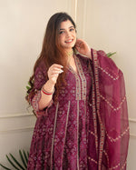 Load image into Gallery viewer, Neeta Hevay Mill Reyon With Mill Foil Anarkali | Shoppers Trend