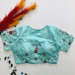 Load image into Gallery viewer, Anuradha Keri Silk Stitched Blouse | Shoppers Trend