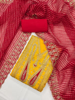 Load image into Gallery viewer, Shital Chanderi Booti Dress Material | Shoppers Trend