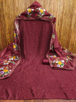 Load image into Gallery viewer, Nisha Chanderi Dress Material | Shoppers Trend