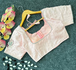Load image into Gallery viewer, Seema Lemon Silk Stitched Blouse | Shoppers Trend