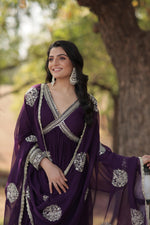 Load image into Gallery viewer, Hardika Faux Blooming Anarkali | Shoppers Trend