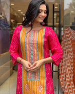 Load image into Gallery viewer, Reeva Satin Rani Kurti  | Shoppers Trend
