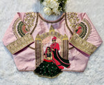 Load image into Gallery viewer, Vamika Raspberry Silk Stitched Blouse | Shoppers Trend