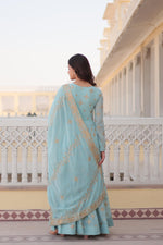 Load image into Gallery viewer, Deni Faux Georgette Anarkali | Shoppers Trend