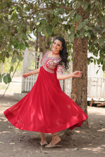 Load image into Gallery viewer, Jenika Faux Blooming Gown | Shoppers Trend