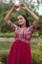 Load image into Gallery viewer, Jenika Faux Blooming Gown | Shoppers Trend