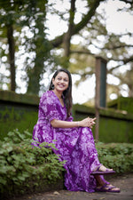 Load image into Gallery viewer, Juhi Georgette Purple Dress | Shoppers Trend
