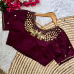 Load image into Gallery viewer, Divisha Kimora Silk Stitched Blouse | Shoppers Trend