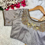 Load image into Gallery viewer, Divisha Kimora Silk Stitched Blouse | Shoppers Trend